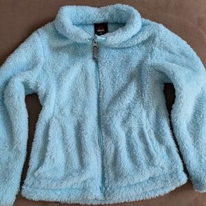 Gerry Weber Light Blue Fuzzy Zip Jacket